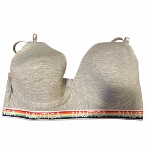NEW Nautica LGBTQIA+ Pride Band Gray Wireless Everyday Bra size 38DD